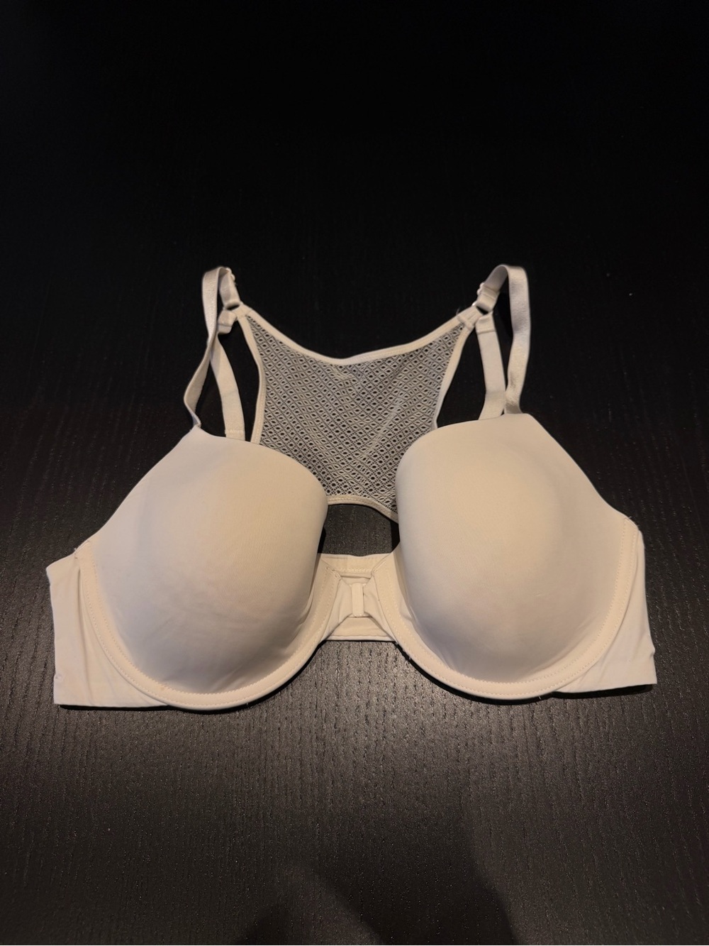 Victoria's Secret Racerback T-Shirt Bra in Light Beige